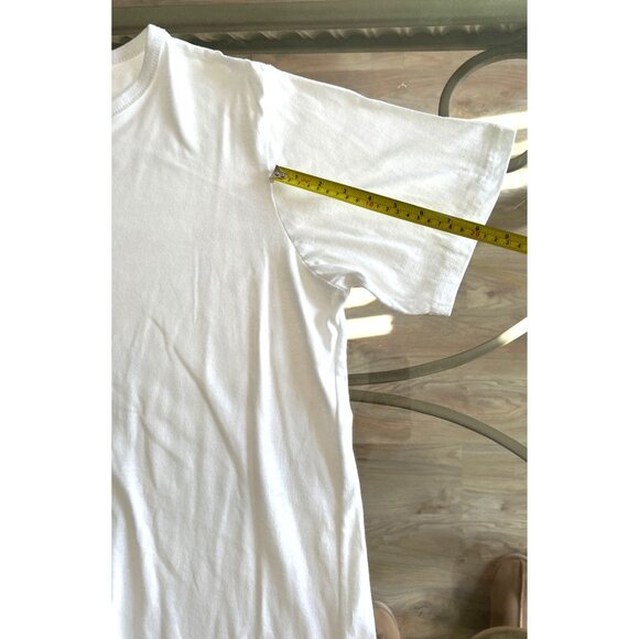 Perry Ellis Mens White Crew Neck T-Shirt XL 60% Cotton 40% Polyester - Picture 6 of 6